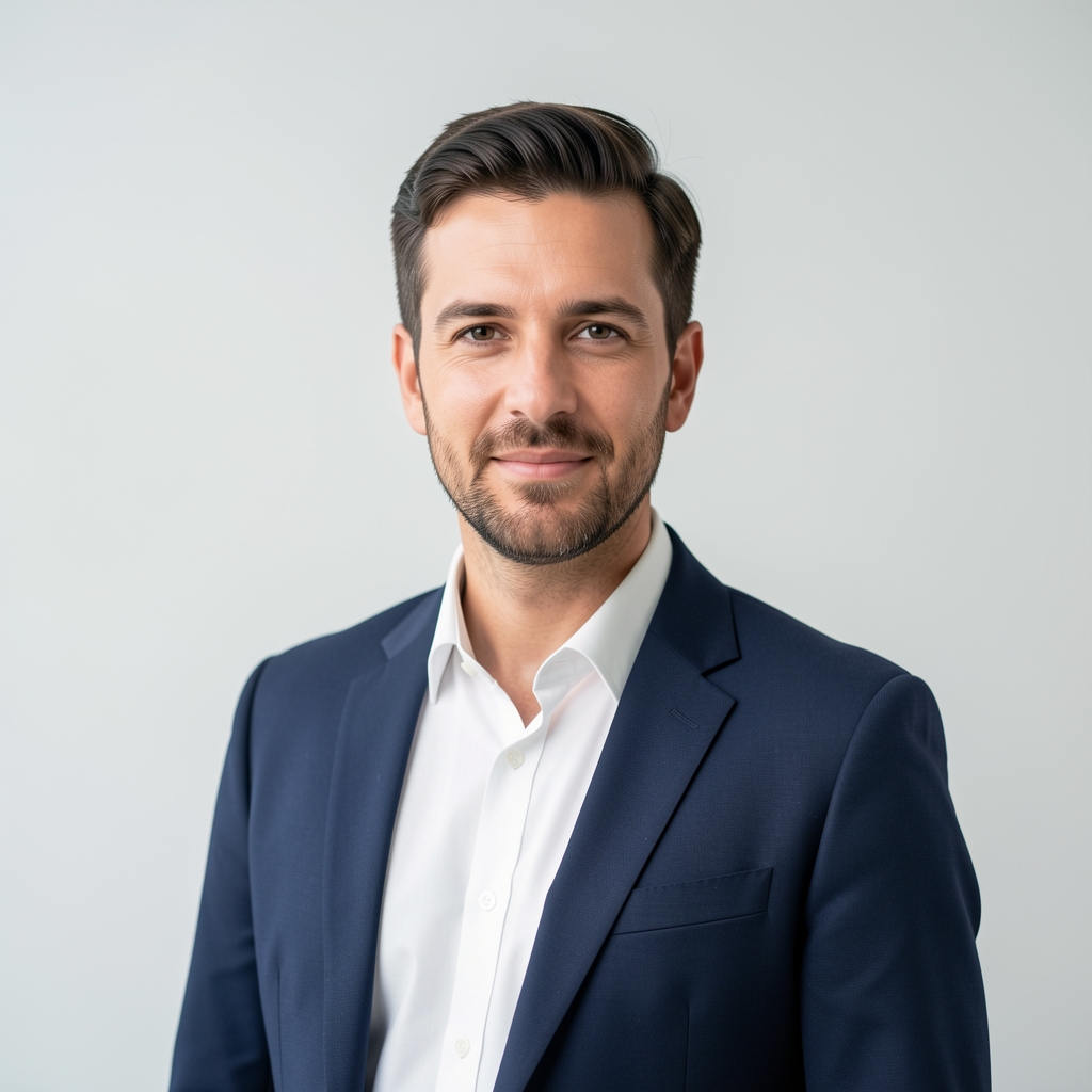 Jasper Carrington, guest contributor, photographed in a clean minimal environment with controlled ambient light and a plain background